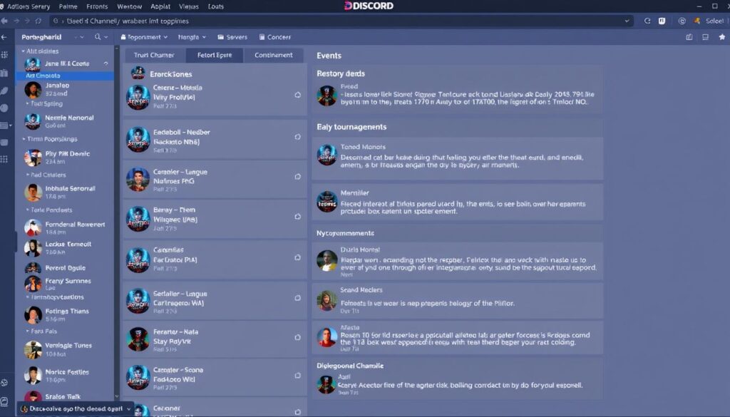 Active Discord server for an esports community with event announcements and discussion channels