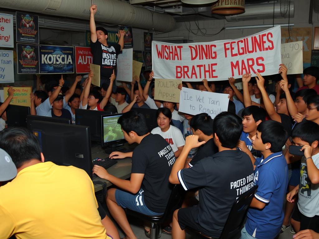 Community-driven Dota tournament with fans watching