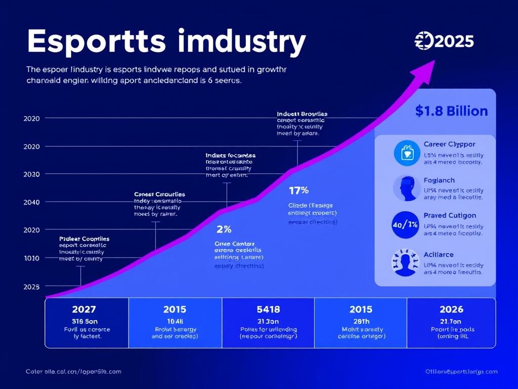 Graph showing esports industry growth and career opportunities in esports Graph showing esports industry growth and career opportunities in esports