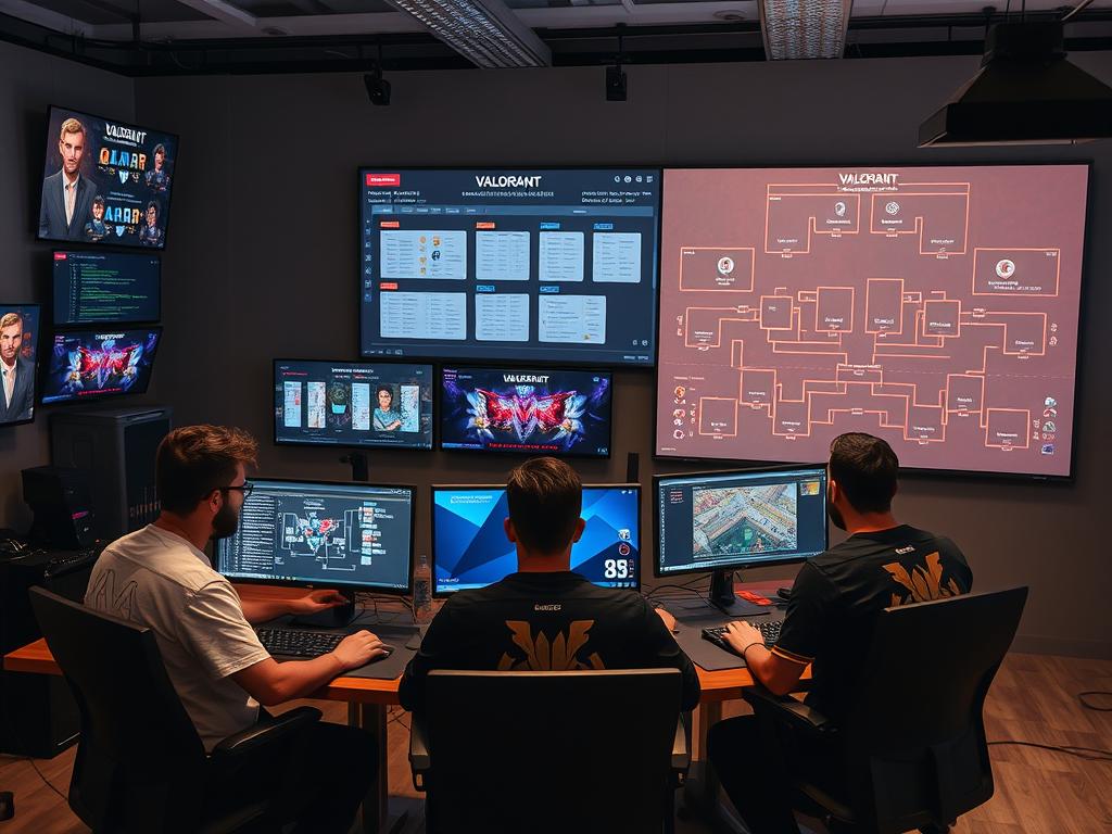 Riot Games developers working on VALORANT esports features