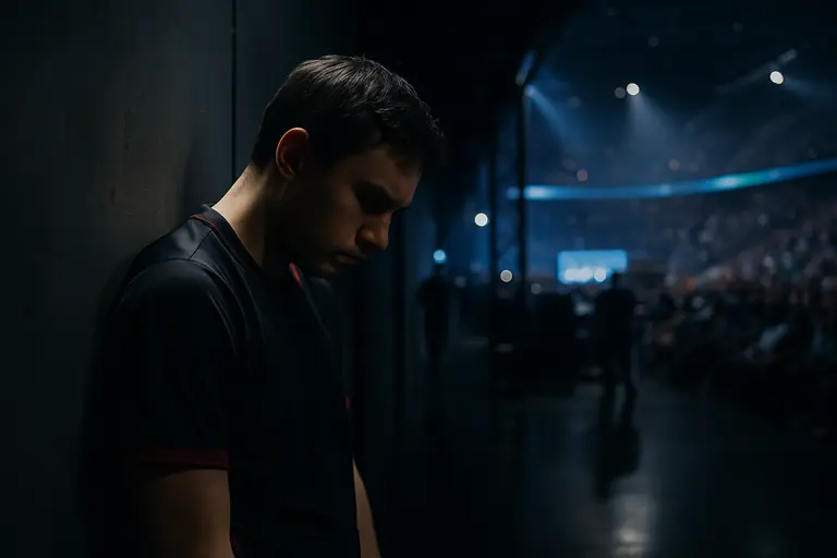 Coach and players studying match notes during a Call of Duty practice block